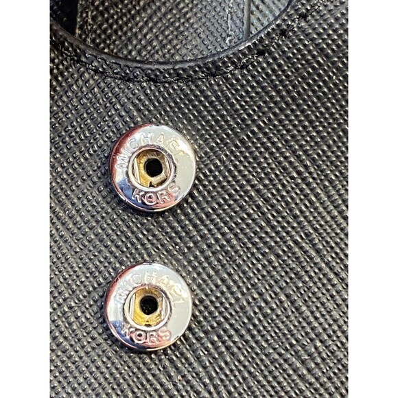 Michael Michael Kors Jet Set Travel Black Double Zip Leather Wristlet NEW $228 - Picture 13 of 13